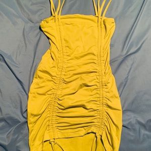 Mini neon green dress